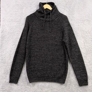 Primark Men's Funnel Neck Knit Sweater Long Sleeve Knit Sweater Pullover Medium